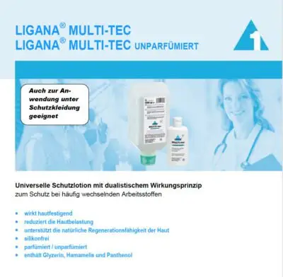Ligana Multi Tec Hautschutzlotion 2 Liter Varioflasche – Bild 2