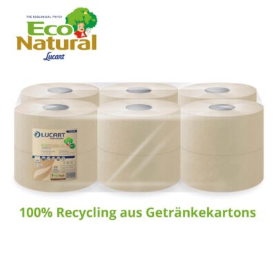 Toilettenpapier Mini Jumbo Eco Natural Großrollen