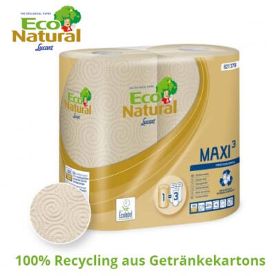 Küchenrolle Eco Natural Recycling aus Getänkekartons