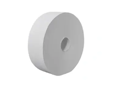 Toilettenpapier Großrolle, 6 Großrollen, recycling, weiß, 2 Lagen, 380m, 1727 Blatt, 9 cm x 22cm