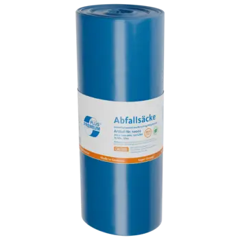 Müllsäcke Premium plus Deiss 120 Liter blau, aus LDPE, 70 x 110 mm, DER SUPERSTARKE