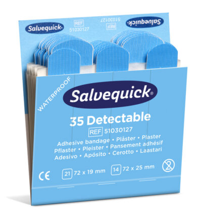 Holthaus Medical Salvequick® Refill-Einsatz 42035 detektierbar, blau 1 Refill 35 x detektierbar, 1,9 + 2,5 x 7,2 cm 6 Refills / VE Art.Nr.: 42035