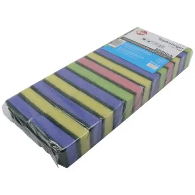 Putzschwamm klein farblich gemischt, 83x52x28 mm, 28 Schwämme in der Packung, 240 Packungen im Karton 240 x 28 Stück / VE Art.Nr.: 537620